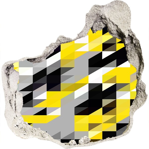 Vinilo adhesivo efecto agujero 3d para casa Agujero abstracto en la pared