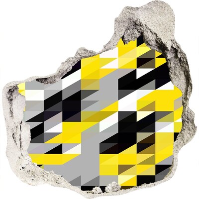 Vinilo adhesivo efecto agujero 3d para casa Agujero abstracto en la pared