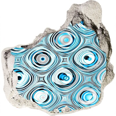 Vinilo adhesivo efecto agujero 3d para casa Remolinos de agua en el hormigón