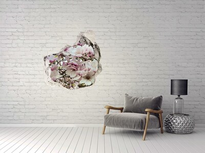 Vinilo adhesivo efecto agujero 3d para casa Paraíso floral de magnolia
