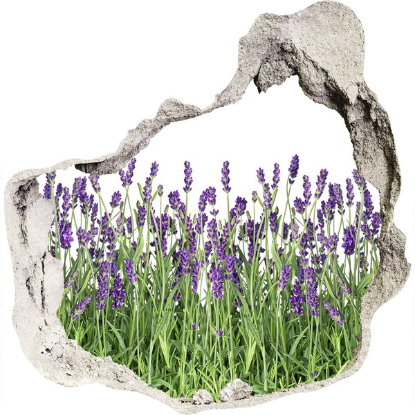 Vinilo adhesivo efecto agujero 3d para casa Oasis floral de lavanda