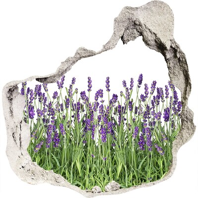 Vinilo adhesivo efecto agujero 3d para casa Oasis floral de lavanda