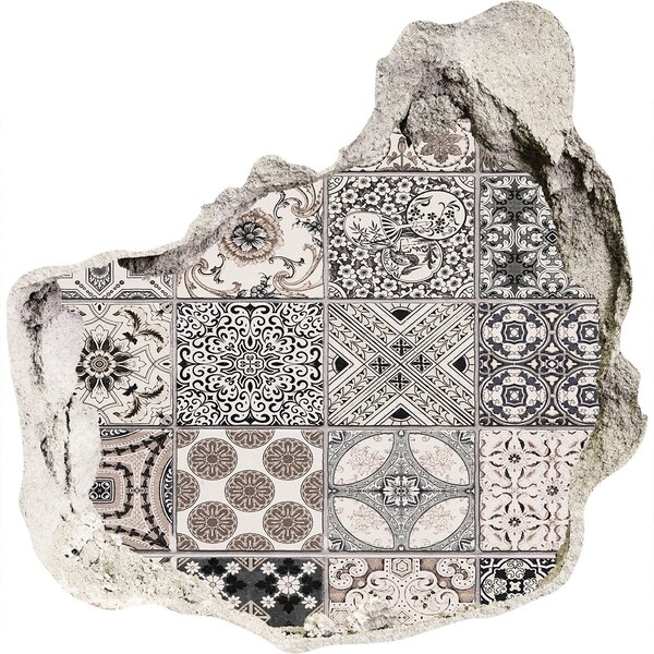 Pegatina pared rota trampantojo decorativo Azulejos de estilo vintage