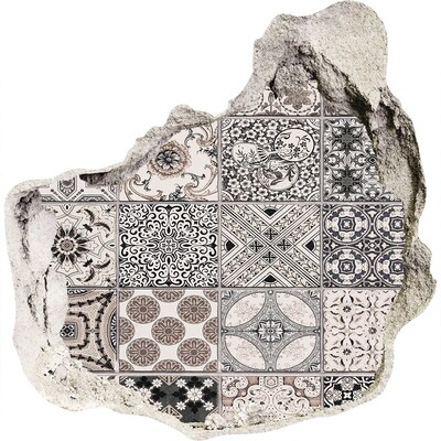 Pegatina pared rota trampantojo decorativo Azulejos de estilo vintage