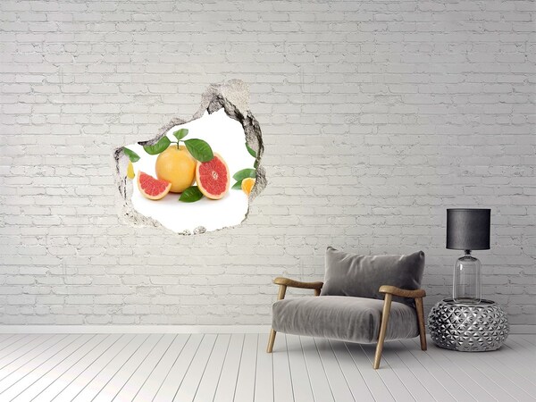 Pegatina pared rota trampantojo decorativo Un paraíso frutal escondido en la pared
