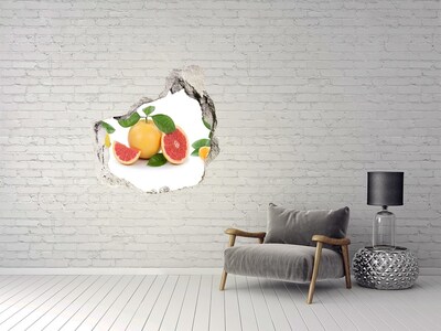Pegatina pared rota trampantojo decorativo Un paraíso frutal escondido en la pared