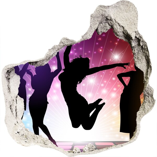 Vinilo adhesivo efecto agujero 3d para casa Bailando bajo los focos