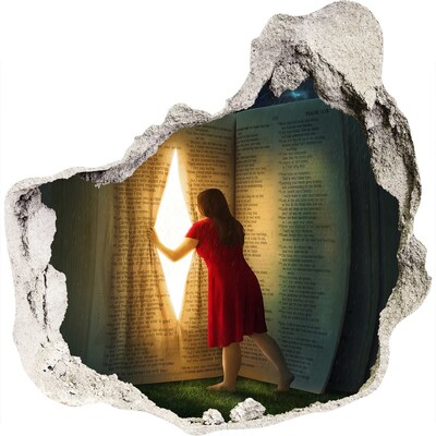 Pegatina pared rota trampantojo decorativo Un agujero en la realidad