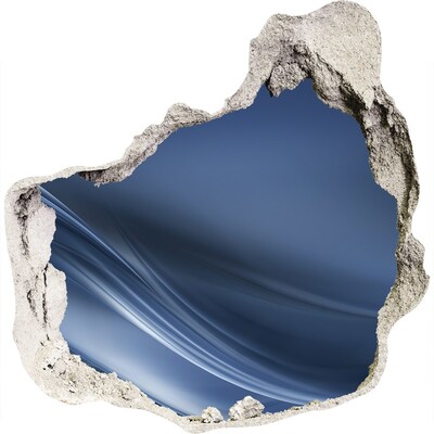 Vinilo adhesivo efecto agujero 3d para casa Un agujero en la pared con vista al cielo.