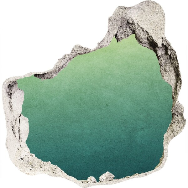 Pegatina efecto 3d pared rota decorativa Una bahía en los trópicos