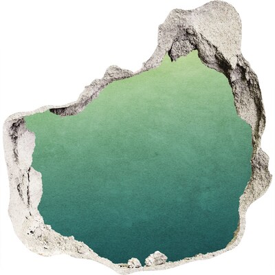 Pegatina efecto 3d pared rota decorativa Una bahía en los trópicos