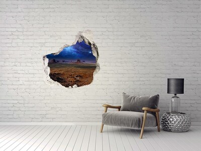 Vinilo adhesivo efecto agujero 3d para casa Paisaje espacial en Monument Valley