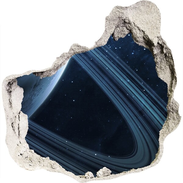 Pegatina pared rota trampantojo decorativo Agujero espacial en la pared