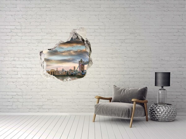Pegatina pared rota trampantojo decorativo Puente de la Torre en Londres