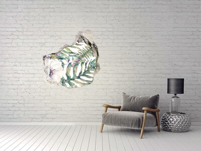 Vinilo adhesivo efecto agujero 3d para casa Jardín tropical detrás del muro