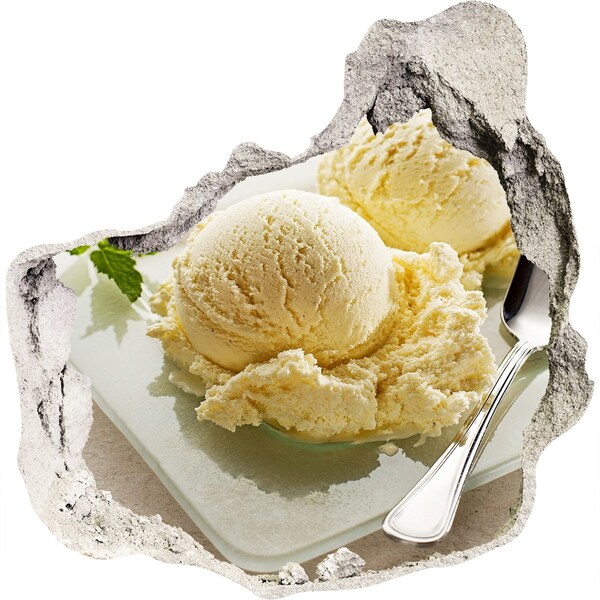 Pegatina efecto 3d pared rota decorativa Paraíso de hielo