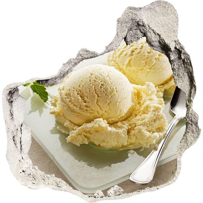 Pegatina efecto 3d pared rota decorativa Paraíso de hielo