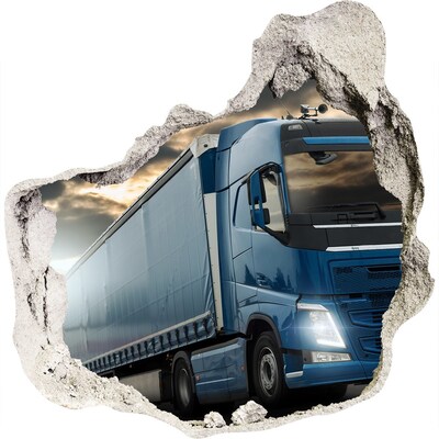 Pegatina pared rota trampantojo decorativo Camión en camino