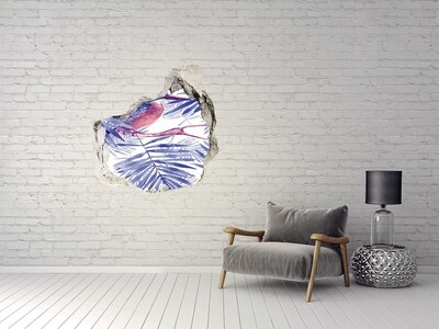 Vinilo adhesivo efecto agujero 3d para casa Paraíso tropical detrás del muro