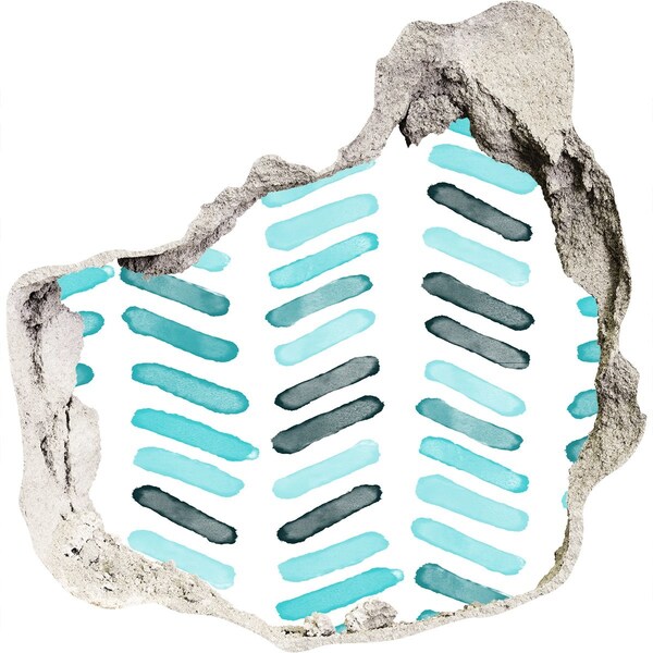 Pegatina pared rota trampantojo decorativo Interior en estilo moderno