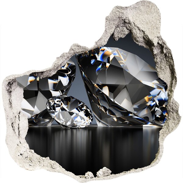 Pegatina efecto 3d pared rota decorativa Cueva del Diamante
