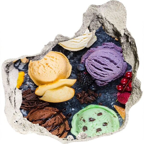 Vinilo decorativo boquete pared irregular Locura de hielo