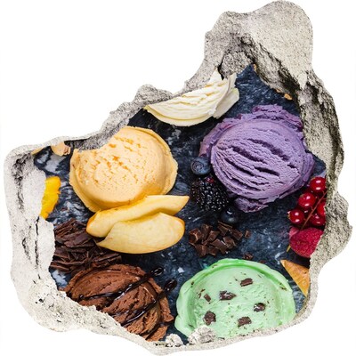 Vinilo decorativo boquete pared irregular Locura de hielo