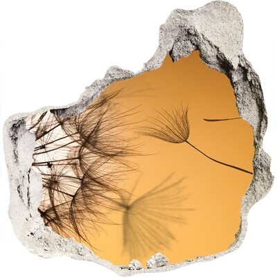 Vinilo decorativo boquete pared irregular Un agujero en la pared con delicados motivos vegetales.