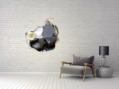 Samoprzylepna naklejka fototapeta Kwiaty i kamienie w spa