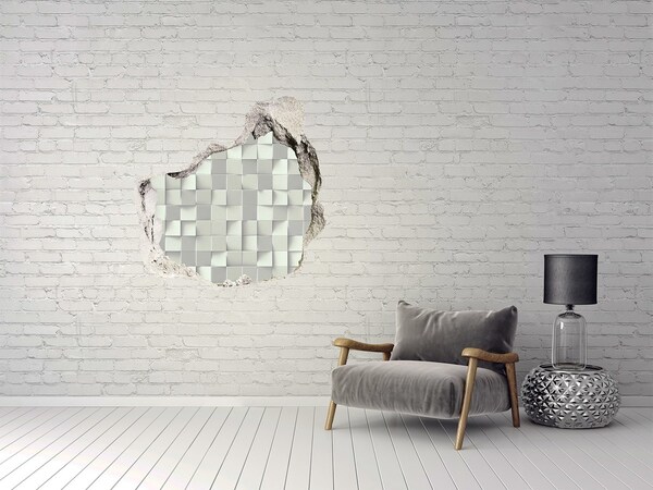 Vinilo adhesivo efecto agujero 3d para casa Mosaico moderno en hormigón