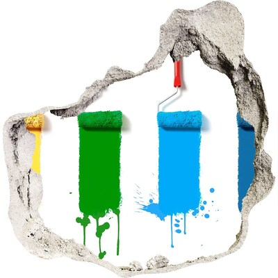 Vinilo adhesivo efecto agujero 3d para casa Pintando en un nuevo estilo