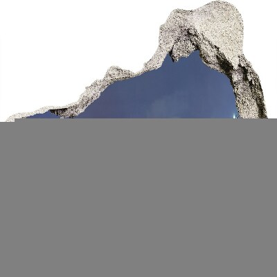 Vinilo adhesivo efecto agujero 3d para casa Agujero en la pared con el cielo