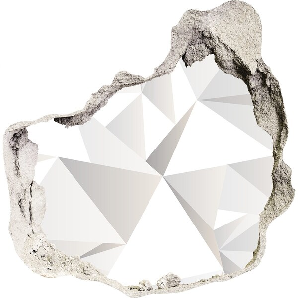 Pegatina pared rota trampantojo decorativo Agujero de cristal en la pared