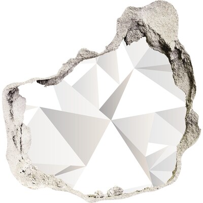 Pegatina pared rota trampantojo decorativo Agujero de cristal en la pared