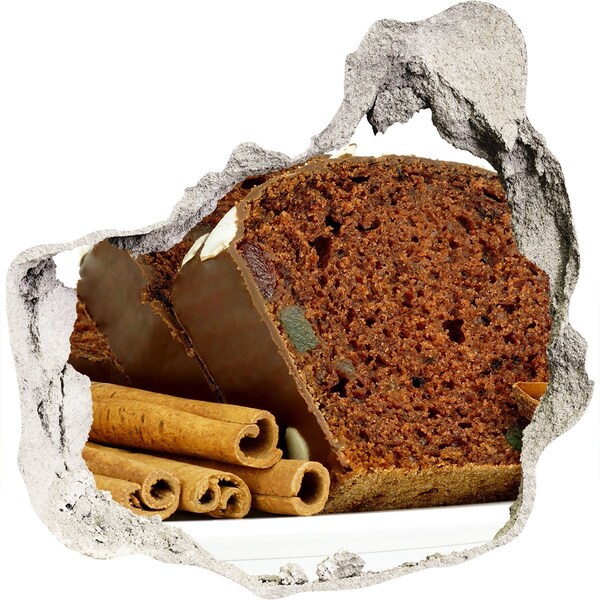 Vinilo adhesivo efecto agujero 3d para casa Pastel de chocolate con especias