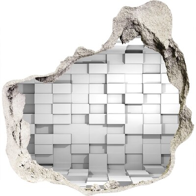 Vinilo adhesivo efecto agujero 3d para casa Espacio moderno detrás de la pared.