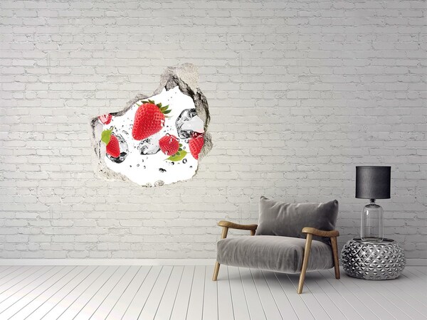 Pegatina pared rota trampantojo decorativo Paraíso de frutas con hielo