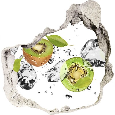 Pegatina pared rota trampantojo decorativo Paraíso de frutas con hielo