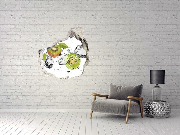 Pegatina pared rota trampantojo decorativo Paraíso de frutas con hielo