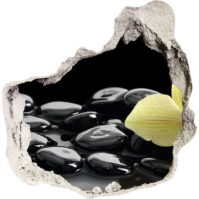 Vinilo decorativo boquete pared irregular Relájese en el spa