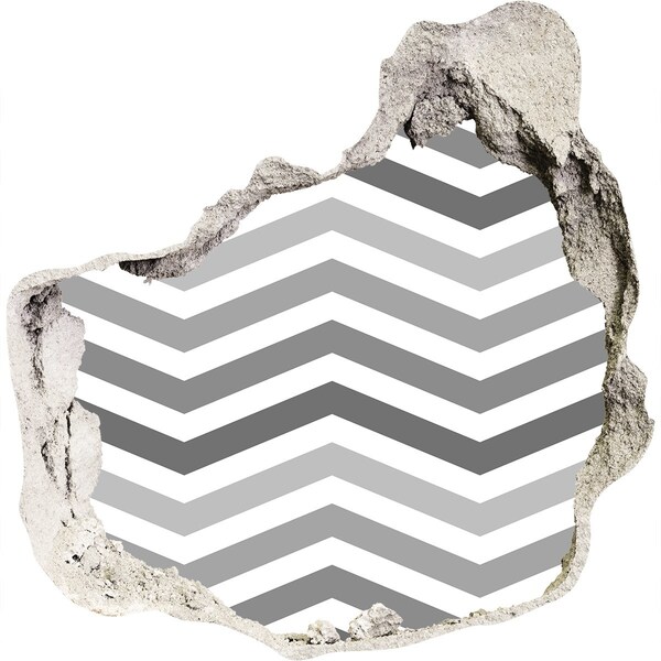 Pegatina efecto 3d pared rota decorativa Muro de Chevron roto