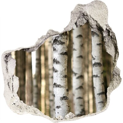 Vinilo adhesivo efecto agujero 3d para casa Un oasis forestal de hormigón