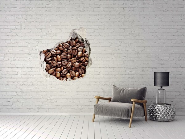 Vinilo adhesivo efecto agujero 3d para casa Café en un agujero en la pared