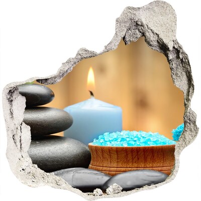 Pegatina pared rota trampantojo decorativo Rincón de spa relajante