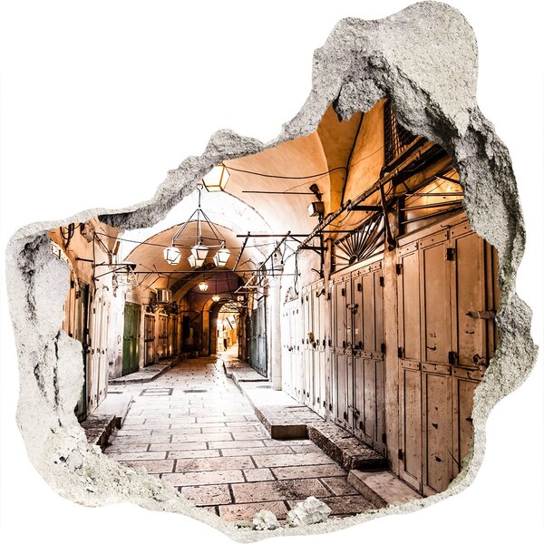 Pegatina pared rota trampantojo decorativo El encanto del antiguo bazar