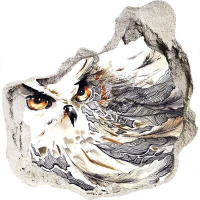 Pegatina pared rota trampantojo decorativo Un búho en vuelo