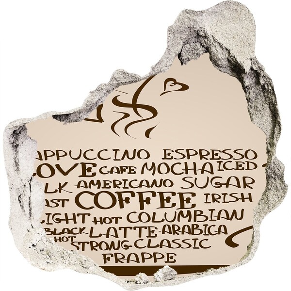 Vinilo adhesivo efecto agujero 3d para casa Oasis de café