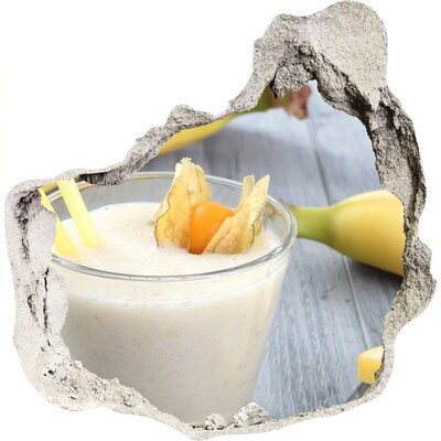 Vinilo adhesivo efecto agujero 3d para casa Cóctel de frutas Hole in the Wall