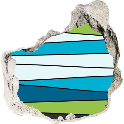 Pegatina pared rota trampantojo decorativo Interior abstracto de la pared