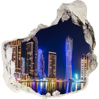 naklejka fototapeta 3D widok Nowoczesna panorama Dubaju